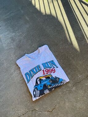 Vintage 1999 Dixie Run Jeep Shirt